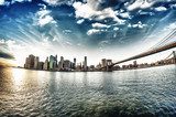 Brooklyn Brücke. Schönheit der Architektur