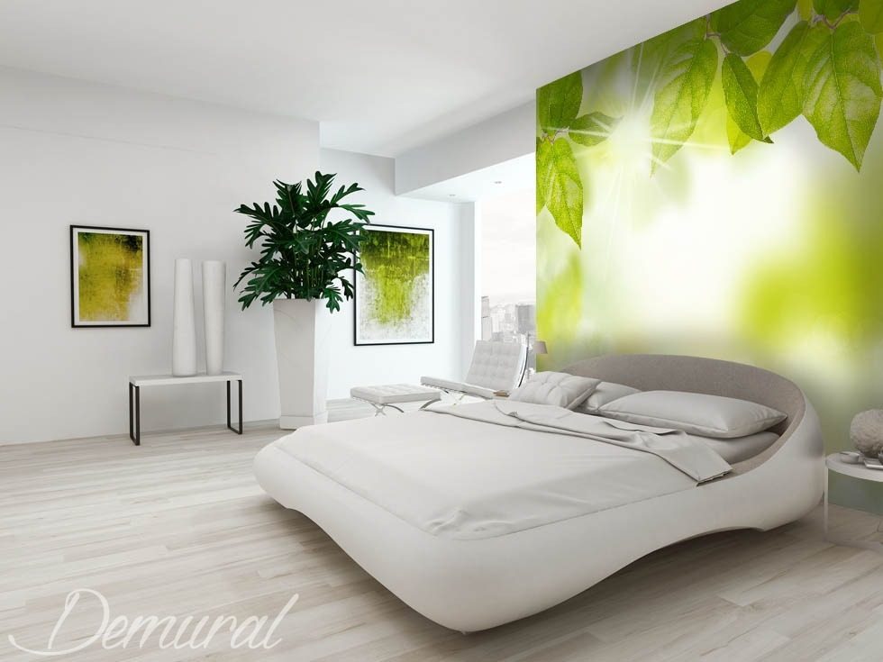 Die grüne Energie  Fototapete für Schlafzimmer Fototapeten Demural